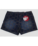 VTG zana-di Embroidered Squares 5-Pkt Button Fly Low Denim Shorts Wm&#39;s 2... - $58.79 CAD