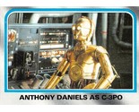 1980 Topps Star Wars #227 Anthony Daniels As C-3PO Protocol Droid - $0.89