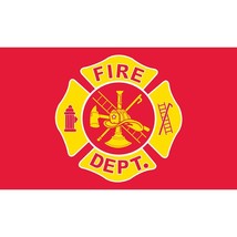 Fire Dept Flag with Grommets 3ft x 5ft - $14.36