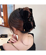 Elegant Velvet Bow Hair Claw - £2.75 GBP