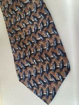 Vintage  Xylos Tie  Silk  Made  in USA       T122 - £11.07 GBP