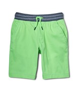 Wonder Nation Boys Jogger Shorts Size X-LARGE HUSKY Neon Green Elastic W... - £11.33 GBP
