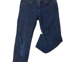 Ann Taylor Loft Capri Jeans Womens Size 26 2 Dark Wash Curvy Crop Stretch  - £10.49 GBP