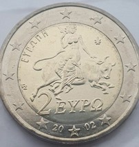 2002 2 euro coin Greece ( S ) - UNC - rare + strike error - £250.84 GBP