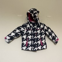 Cherokee Girls Coat Hoodie Winter Size 18 Black And White Pattern Printed - £11.27 GBP