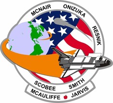 x2 12cm Vinyl Stickers STS-51L space shuttle nasa exploration laptop ret... - £4.88 GBP