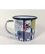 Folklore Day Enamel Enamelware Metal Mug or Cup Deer Owl Squirrel Bear 11oz - $9.90