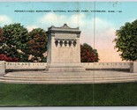 Pennsylvania Monumento Vicksburg Mississippi Ms Unp Lino Cartolina C16 - $4.03