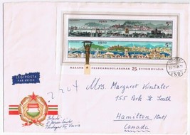 Stamps Art Hungary Envelope Budapest 25th Anniversary Of Liberation 1945-1970 - $3.95