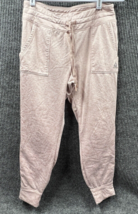 Reebok Athleisure Jogger Women 30x26 Activewear Fleece Lined Pants Draws... - $22.04