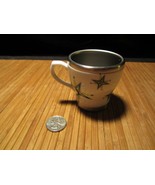 Pacific Cornetta Mini Pearl Insulated Stainless Coffee Mug White w/Green... - €12,92 EUR