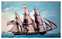 The Ship Hazard an East Indiaman Boat Postcard  - £4.61 GBP