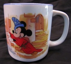 Vintage Walt Disney World Disneyland Mickey Mouse Sorcerer Ceramic Mug Cup - £15.30 GBP