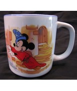VINTAGE Walt Disney World Disneyland MICKEY MOUSE SORCERER CERAMIC MUG CUP - $27.16 CAD