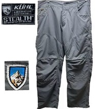 KUHL Convertible Cargo Pants 36X30 Mens Stealth Liberator Shorts Nylon Gray - £26.39 GBP