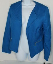 Tahari Lagoon Blue jacket 7189m412jkt sz 10 - £97.31 GBP