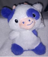Plush Purple &amp; White Cow 7&quot; Mini Plush NWT - €7,54 EUR