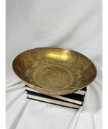 1920s Chinese Solid Brass Bowl Hand Engraved Design Dragons Asian 12” - €23,56 EUR