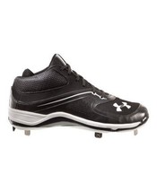 NEW NWB Under Armour Ignite Mid Cleat Black/Black Size 14 Baseball Cleats $70 - £35.57 GBP