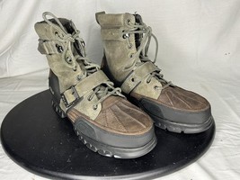 Polo Sport Ralph Lauren Work Boots Men’s 11 D Brown Leather Upper Lower ... - $60.00