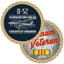 B-52 Strato Fortress Strategic Bomber Vietnam Veteran 1.75&quot; Challenge Coin - £27.32 GBP