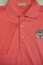 NEW Peter Millar Summer Comfort Solid Dark Pink Golf Polo Shirt L Senior Amateur - $47.49