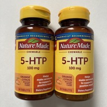 2 Pack - Nature Made 5-HTP 100mg Positive Mood Support, 30 Tablets Ea, Exp 2025 - $22.79