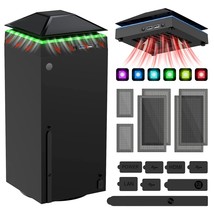 Cooling Fan Dust Proof For Xbox Series X Console With Colorful Light Str... - £54.28 GBP