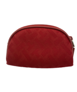 Talbots Women&#39;s Red Fabric Small Zipper Pouch/Wallet - $18.99