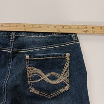 Code Bleu MAYA Women's Blue Cotton Blend Cropped Denim Jeans Size 10 (32×23) image 10