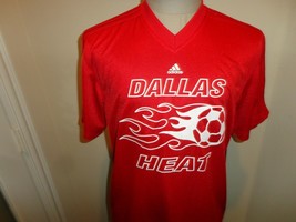 Vtg 2004 Red Dallas Heat Soccer Adidas Screen Jersey Adult S Excellent C... - $25.25