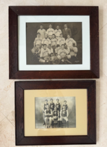 Cony Basketball &amp; Cheshire Baseball Team Framed Vintage Photographs Curtiss 1908 - £623.01 GBP