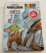 Star Wars The Mandalorian &#39;&#39;Where I Go, He Goes&#39;&#39; Paint with Water Book - £5.42 GBP