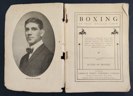 1902 Antique Boxing Book Prof William Elmer Boxer Photos W Spaulding Sports Ads - £69.62 GBP