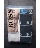 HUGO BOSS Hommes 3-Pack Noir Coton Extensible Coffre Caleçon Boxer 2XL - $26.72