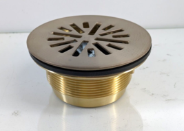 Delta Faucet 4 in Round Shower Floor Drain Gold in Champagne Bronze DT051411-CZ - £32.30 GBP