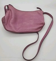 American Leather Co Purse Bag Crossbody Purple Pink Mauve Handbag  - $25.00