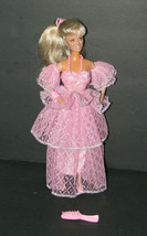 Vanna White Doll 1991 Pink Dress &amp; Jewelry Home Shopping Club - £12.44 GBP