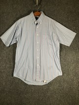 Stanley Blacker Shirt Button Up Casual Pocket Collared Short Sleeve Mens L - $12.73