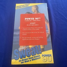 Power 90 Sweat! Cardio 3-4 For Men Women - 1995 - Vhs Video - New Sealed - £4.39 GBP