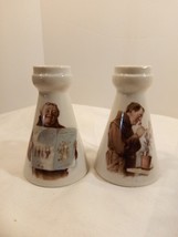 Set of 2 Vintage Miniature Ceramic Monk Pitchers/ Vases - £9.30 GBP