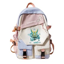 Xiao Kawaii Backpack Boys Girls  Genshin Impact Print Backpack School Bag Travel - £80.17 GBP