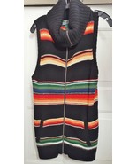 Ralph Lauren LRL Active Sweater Tunic Cowl Neck Striped Wool Blend Women... - £70.31 GBP