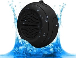 Cyboris Ipx7 Waterproof Outdoor Bluetooth Speaker Shower Speaker Swimming, Black - £31.96 GBP