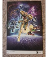 Metroid Prime 3: Corruption 15.5&#39;&#39;x11.5&#39;&#39; Double Sided Poster Samus Aran - $14.24