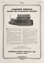 1928 Print Ad Cummins Diesel Marine Engines Gloucester Cruisers Columbus,Indiana - £15.44 GBP