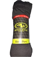 Athletic Works Men&#39;s Jersey Sleep Pants MEDIUM Pajama Lounge Solid Black... - $317.60 MXN