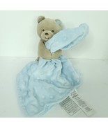 Carter&#39;s Just One You Bear Baby Security Blanket Grey Blue Soft Lovey Pl... - $424.26 MXN