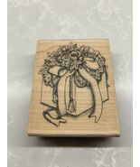 New Stampington &amp; Company An Elegant Gift M 4148 Wood Craft Stamp 3.5x4 - $9.41