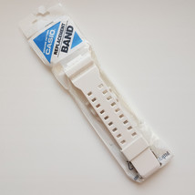 Watch Band 16mm Rubber Strap Casio GW-8900TR-7 GA-100B-7A GA-110BC-7A white - $44.60